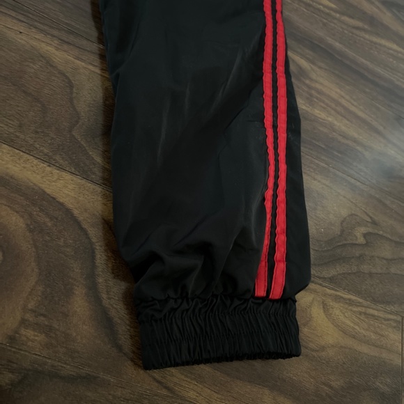 (BRAND NEW) Black Track Pants w/ Red Stripes - Picture 3 of 3